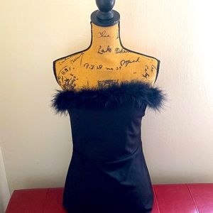 black miniskirt dress for women size L brand Madrag